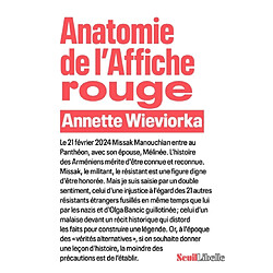 Anatomie de l'Affiche rouge - Occasion