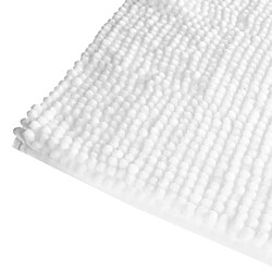 Avis Tapis de Salle de Bain Chenille 50x80cm Blanc