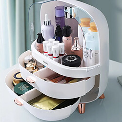 Universal Boîte de rangement de cosmétique transparente, tiroir de cosmétique, organisateur, bijoux, vernis à ongles, récipient, boîte de rangement de beauté de bureau