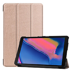 Wewoo Housse Coque Etui à rabat horizontal en cuir Custer Texture pour Galaxy Tab A 8.0 2019 P205 / P200avec support à trois rabattables Or rose