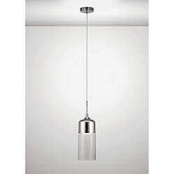 Luminaire Center Suspension design Mia Chrome poli 1 ampoule 47cm