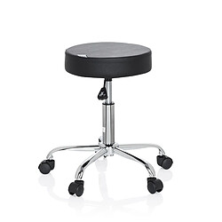 Avis Tabouret / siège pivotant / siège technique OPERATOR II simili-cuir noir chrome hjh OFFICE