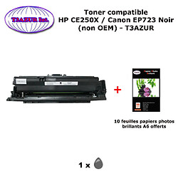 Toner générique Canon CRG-723H Noir pour imprimante Canon LBP 7750Cdn, CRG 723 +10f PPA6 -T3AZUR