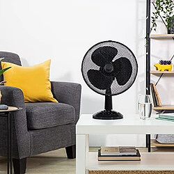 Avis Zanussi Ventilateur de bureau Portable Léger de 12 Pouces, 3 Réglages de Vitesse, Oscillation à Angle Large, Flux d'Air Puissant, Fonctionnement Silencieux, Parfait pour