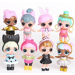 Universal Nouveau 6-8 pièces LOL Poupée L.O.L Surprise Ball LIL Sisters Pet Toys Ensemble cadeau fille (8 pièces)