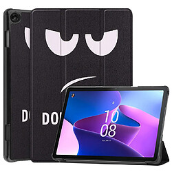 Etui en PU fonction d'éveil/veille automatique avec support pour votre Lenovo Tab M10 (Gen 3) - ne me touche pas