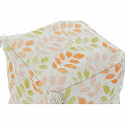 Acheter Coussin de sol DKD Home Decor Beige Feuille d'une plante Shabby Chic 40 x 40 x 40 cm