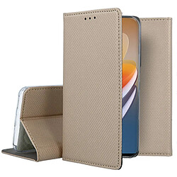 Htdmobiles Housse pour Oppo Reno 8 Pro 5G - etui coque pochette portefeuille + film ecran - OR MAGNET