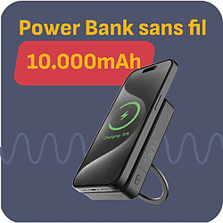 SANAG Batterie Externe Magnétique, Powerbank Sans Fil Adapté À Magsafe, 15W, 10000Mah Pack De Batteries Pliable Sur Pied Chargeur Portable, Compatible Avec Iphone 12, 13, 14, 15, 16 - Petit Et