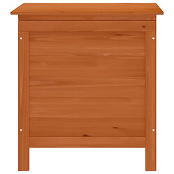 Avis vidaXL Boîte de rangement jardin marron 50x49x56,5cm bois massif sapin