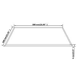 Acheter vidaXL Dessus de table carré en verre trempé 800 x 800 mm