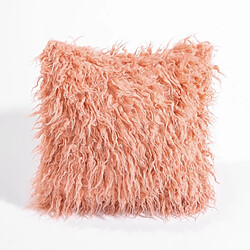 Wewoo Coussin de voyage Velvet Long En Peluche Couvre Couverture Populaire Carré Maison Lit Décoration Taie D'oreiller, Taille: 45 x 45 cm (Rose)