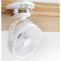 Ventilateur Rechargeable USB Monté sur Téléphone Portable Ventilateur de Support de Téléphone Portable à Ventouse Portable avec Ours Blanc à Lumière LED pas cher