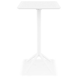 Avis Alterego Table haute pliable 'FOLY BAR' blanche pour intérieur et extérieur