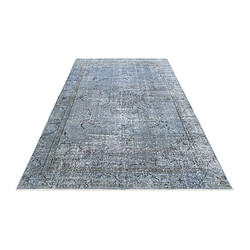 Vidal Tapis de laine 272x152 Bleu Ultra Vintage pas cher