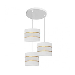 Helam Suspension Helen Tissu,Fer Or blanc 3 ampoules 105cm