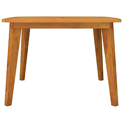 Avis Maison Chic Table de jardin | Table d'extérieur 110x110x75 cm Bois d'acacia solide -GKD88374