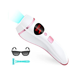 Chrono Épilation au laser pour femmes Appareil d'épilation IPL permanent à domicile 999900 flashs pour les bras du visage, rose