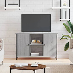 vidaXL Meuble TV sonoma gris 100x35x65 cm bois d'ingénierie