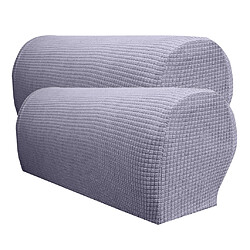 Acheter Ensemble de 2 couvre-accoudoirs de canapé en flanelle imperméable gris