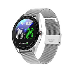 Wewoo Bracelet connecté K7 Écran couleur IPS de 1,3 pouces Smartwatch IP68 étancheBracelet de montre en métalRappel d'appel de soutien / Surveillance de la fréquence cardiaque / de la pression artérielle / du sommeil / Rappel de la sédentarité Argent