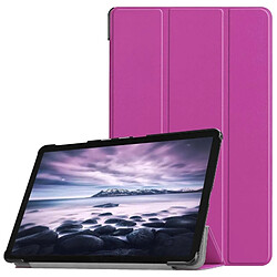 Wewoo Housse tablette Etui à rabat en cuir PU horizontal Custer Texture pour Galaxy Tab A 10.5 / T595 & T590, avec support à trois plis & fonction Sleep / Wake-up Violet