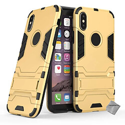 Htdmobiles Coque rigide anti choc pour Apple iPhone X + film ecran - OR