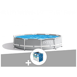 Kit piscine tubulaire Intex Prism Frame ronde 3,66 x 0,76 m + Bâche à bulles