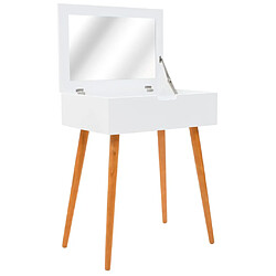 vidaXL Coiffeuse avec miroir MDF 60 x 40 x 75 cm