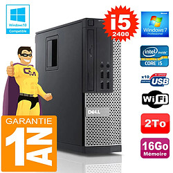 PC DELL 990 SFF Core I5-2400 Ram 16Go Disque 2 To Wifi W7 - Occasion