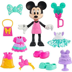 Coffret poupée - DISNEY MINNIE MOUSE - Figurine Articulée 15 cm Sweet Party - Avec vetements et accessoires