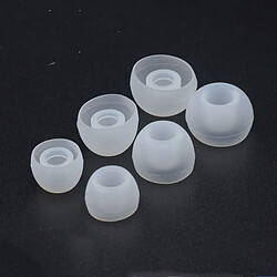 INF Embouts en silicone pour écouteurs 4,5-6 mm 3 tailles 15 paires Transparent