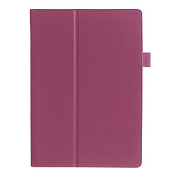 Etui en PU Smart texture Litchi avec support pour Lenovo Tab 2 A10-30 X30F - Violet