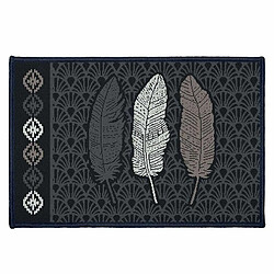 Paris Prix Tapis Déco Rectangle Eternity 40x60cm Noir