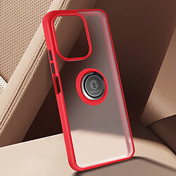 Avis Avizar Coque pour Xiaomi Redmi 13 Bague Métallique Support Vidéo Rouge