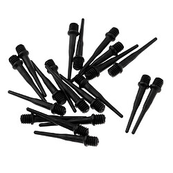 Pointe en nylon souple 20 pièces de rechange pour dart électronique 25mm noir