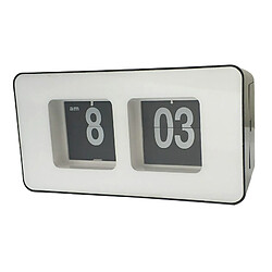 Rétro Auto Flip Clock Simple Bureau Vers Le Bas Horloges Décoration De La Maison Noir