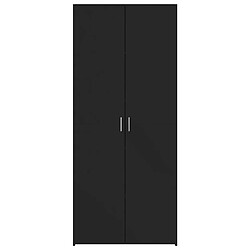 Avis vidaXL Buffet haut noir 70x42,5x185 cm bois d'ingénierie