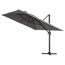 Habitat Et Jardin Parasol déporté Sun 4 - 3 x 4 m - Gris