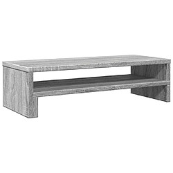 vidaXL Support de moniteur sonoma gris 54x22x15 cm bois d'ingénierie