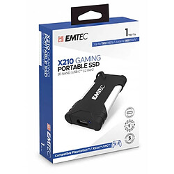 Acheter Emtec X210G Disque Dur SSD Externe 1To 3D NAND Flash 1100Mo/s USB 3.2 Noir