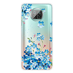 Coque en TPU à motifs clair souple fleur bleue pour votre Xiaomi Mi 10T Lite 5G