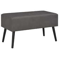 Acheter Helloshop26 Banc banquette avec tiroirs 80 cm similicuir gris 02_0010812