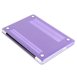 Wewoo Housse Étui Violet pour Macbook Pro 13,3 pouces Chapeau-Prince 3 en 1 Crystal Hard Shell de protection en plastique avec clavier de et prise de poussière de port pas cher