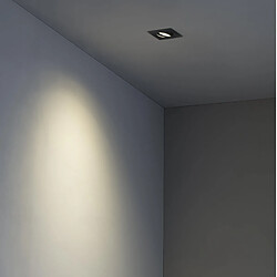 Faro Barcelona Downlight encastré noir inclinable carré GU10