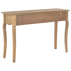 Acheter vidaXL Table console avec 2 tiroirs 120x35x76 cm Bois de pin massif