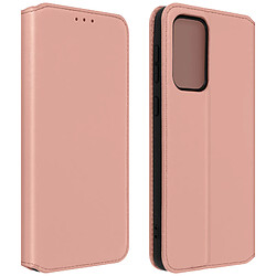 Avizar Housse Samsung Galaxy A33 5G Clapet Portefeuille Support Vidéo rose gold