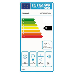 Hotte décorative îlot 50cm 68db 581m3/h inox - gioiaix/f/50 - TURBOAIR