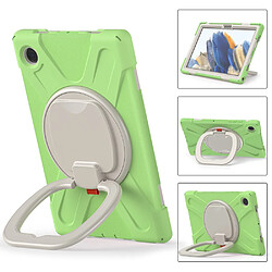 Coque en silicone avec béquille rotative à 360° Matcha vert pour Samsung Galaxy Tab A8 10.5 (2021)