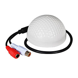 Wewoo Capteur audio CCTV Microphone Golf Forme Prise de son Périphérique Haute sensibilité DC12V Surveillance du dispositif d'écoute